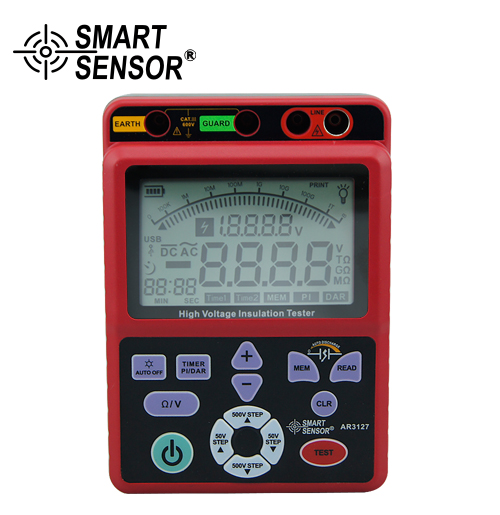 ?，?AR3127 便攜式5000V高壓絕緣電阻表 電子搖表 數(shù)字兆歐表