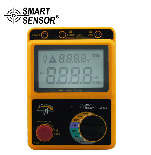 ?，?AR907+數(shù)顯高壓兆歐表 絕緣電阻表 1000V搖表電子搖表兆歐表